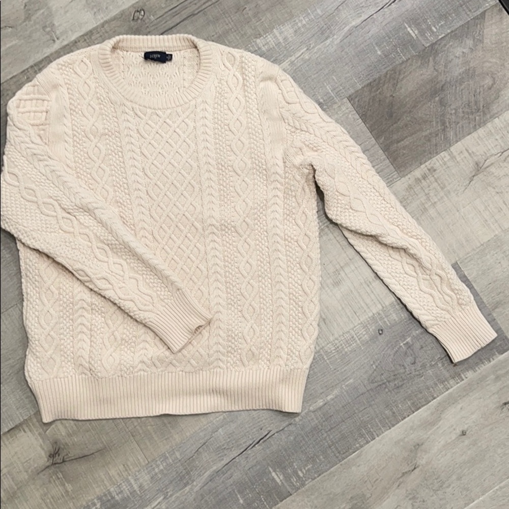 Cream JCrew Men’s sweater